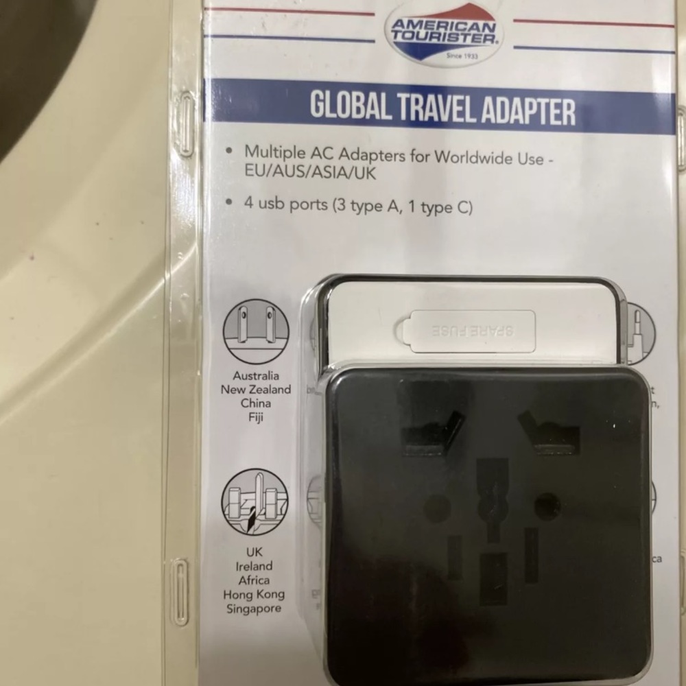American Tour D74PL All-In-One Adapter Plug,new